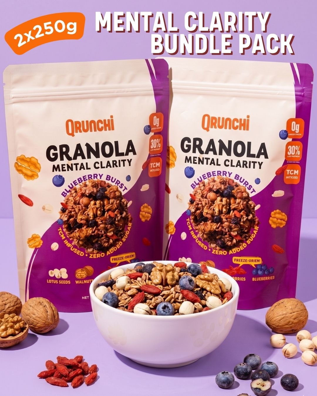 Mental Clarity Granola Bundle (2x250g)
