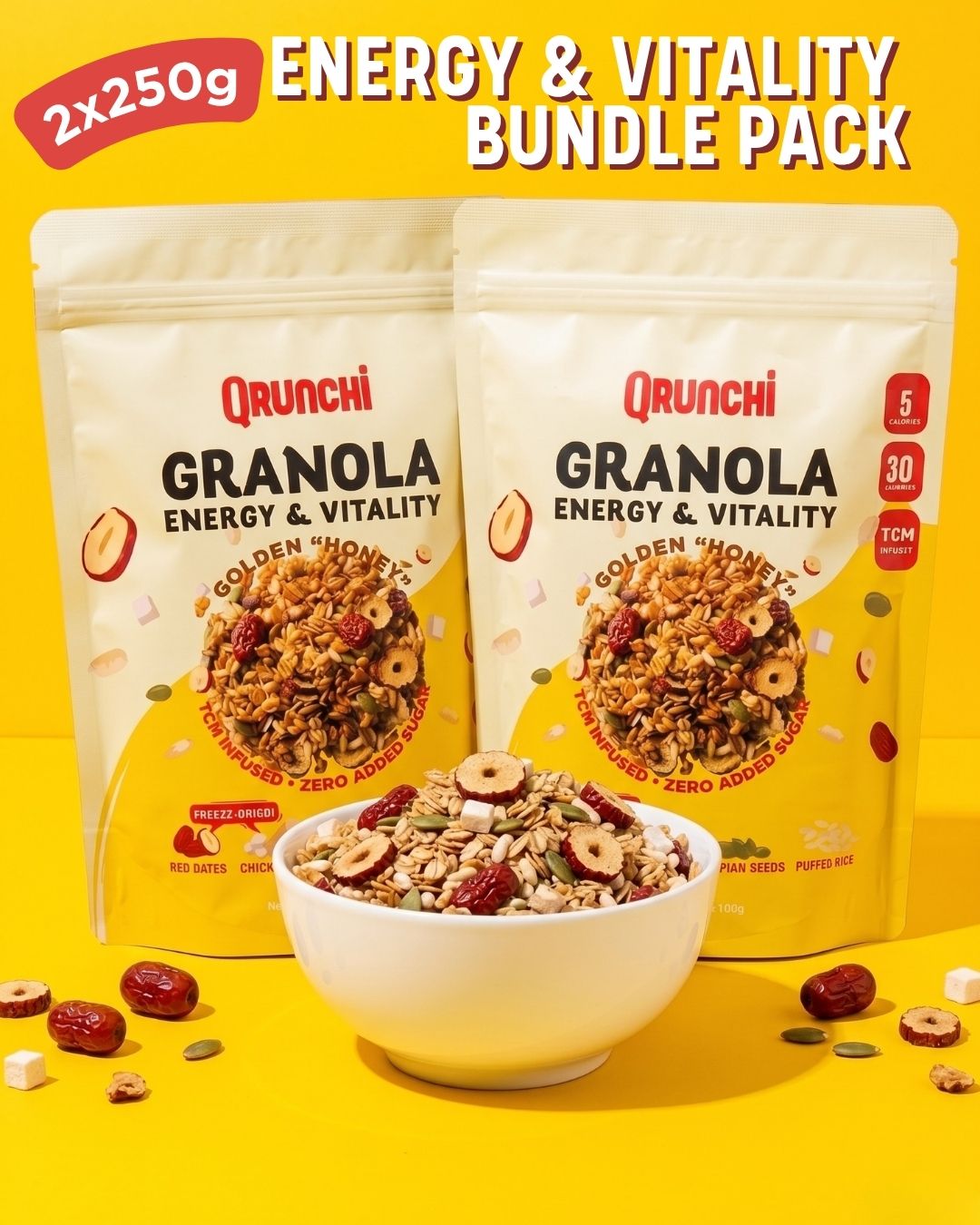 Energy & Vitality Granola Bundle (2x250g)