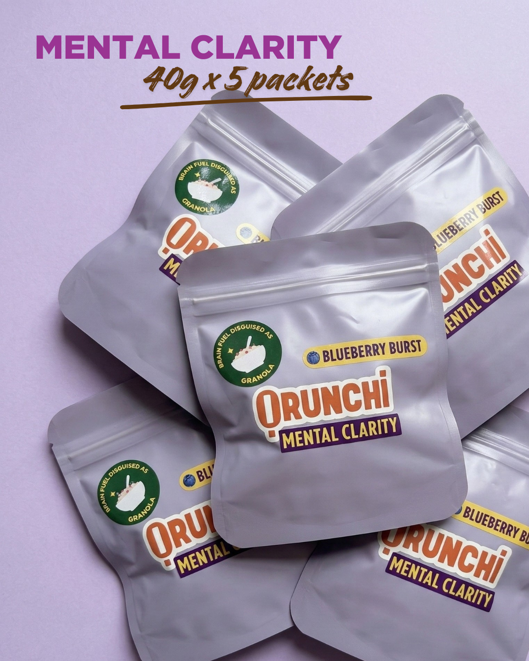 Mental Clarity Snack Pack Bundle of 5 (40g)