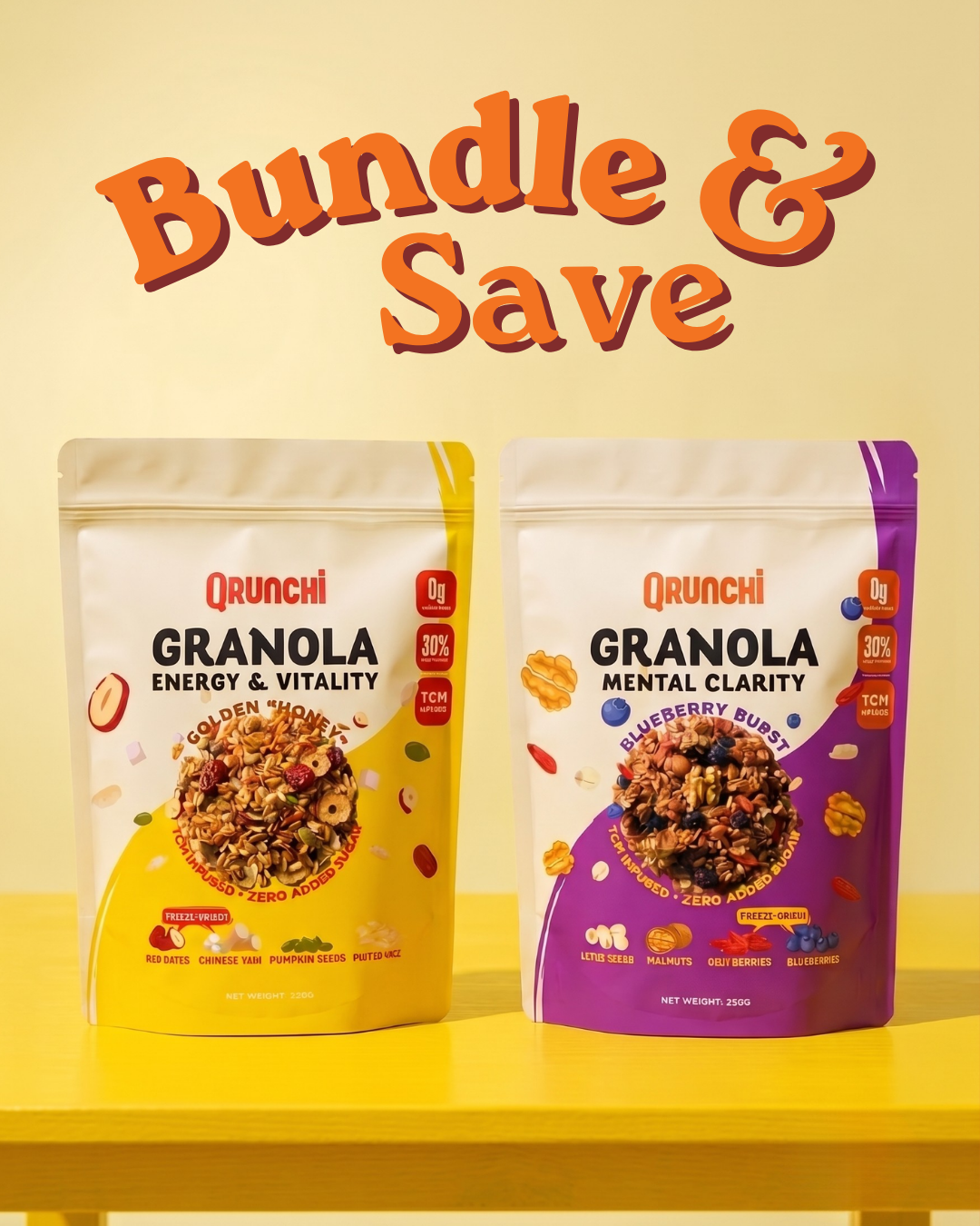 Qrunchi Twin Bundle (2x250g)